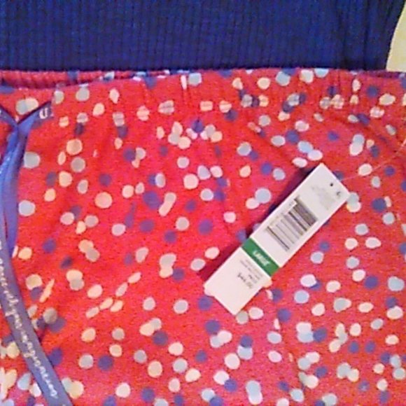 Pajama Set Hue /Jenni Pants & Tank Sailor's Delight Large NWT - Picture 3 of 6